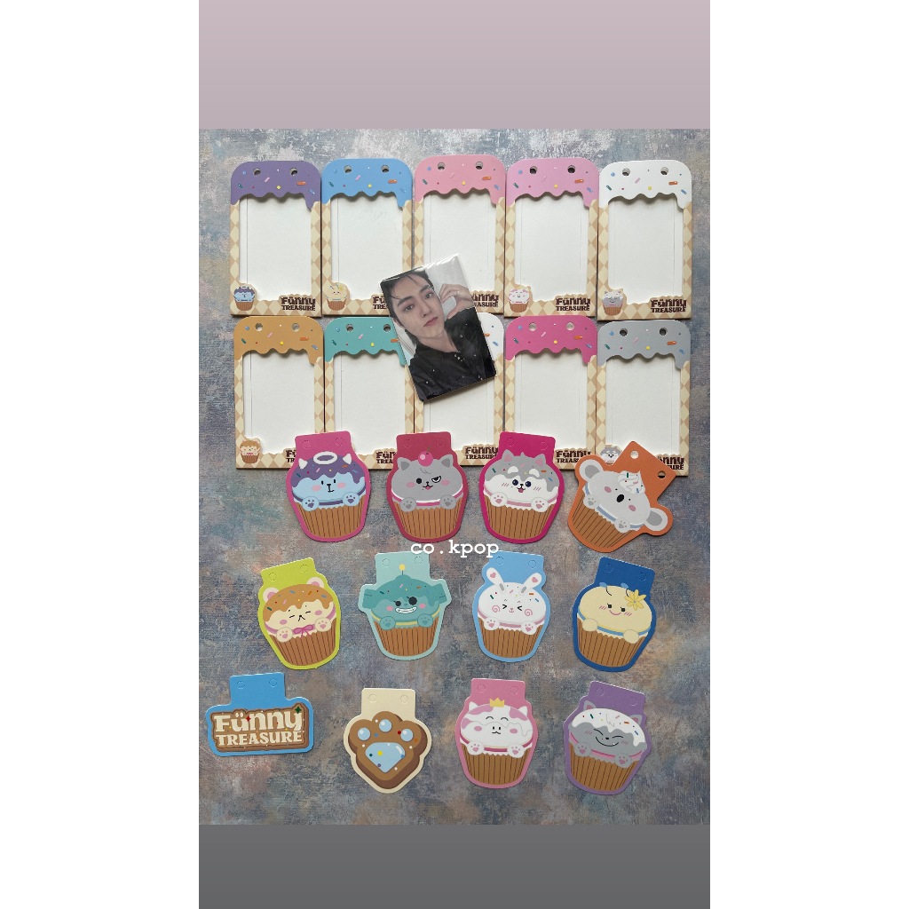 [READY SHARING] FUNNY TREASURE GARLAND PAPER PC HOLDER + PAPER CHARACTER // PHOTOCARD HARUTO