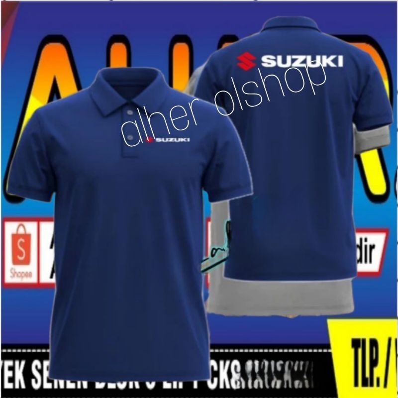 Kaos Suzuki kaos kerah Suzuki baju Suzuki baju kerah Suzuki baju polo Suzuki kaos polo Suzuki polo s