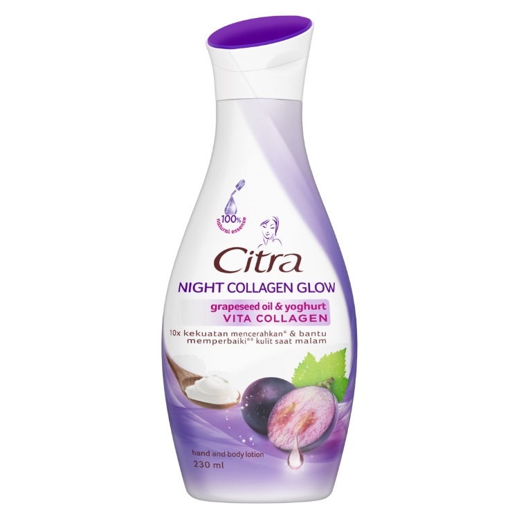 CITRA NIGHT COLLAGEN GLOW HAND & BODY LOTION 230ML