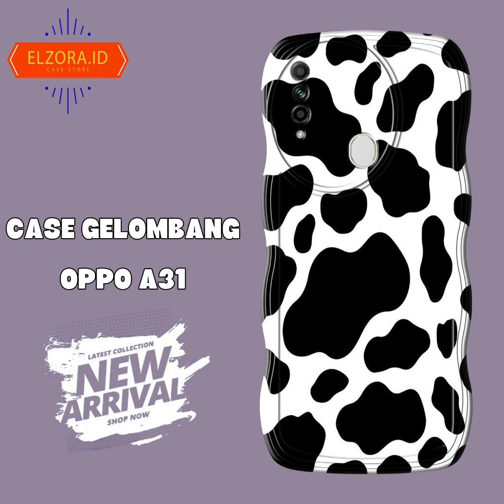 Soft Case GELOMBANG Hp Oppo A31 - Oppo A31 - Case Pro Camera - Fashion Case Motif Wallpaper Lucu - C