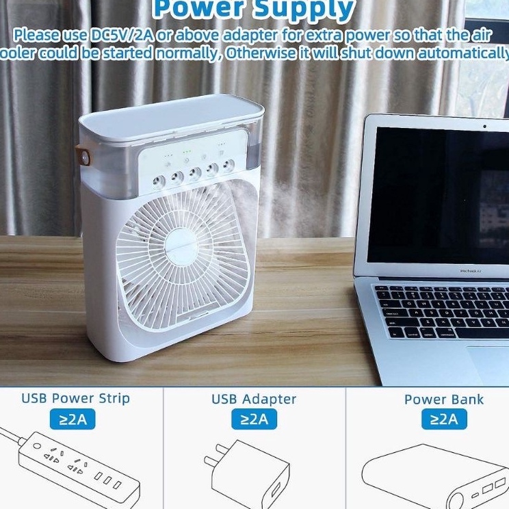 qq KIPAS PENDINGIN MINI AC PORTABLE AIR COOLER MOBIL DAN RUANGAN  AC Portable Air Cooler AC Best Seller