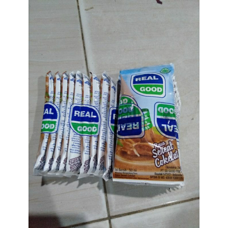 

10pcs Susu Bantal Real Good Rasa Coklat Milk Minuman