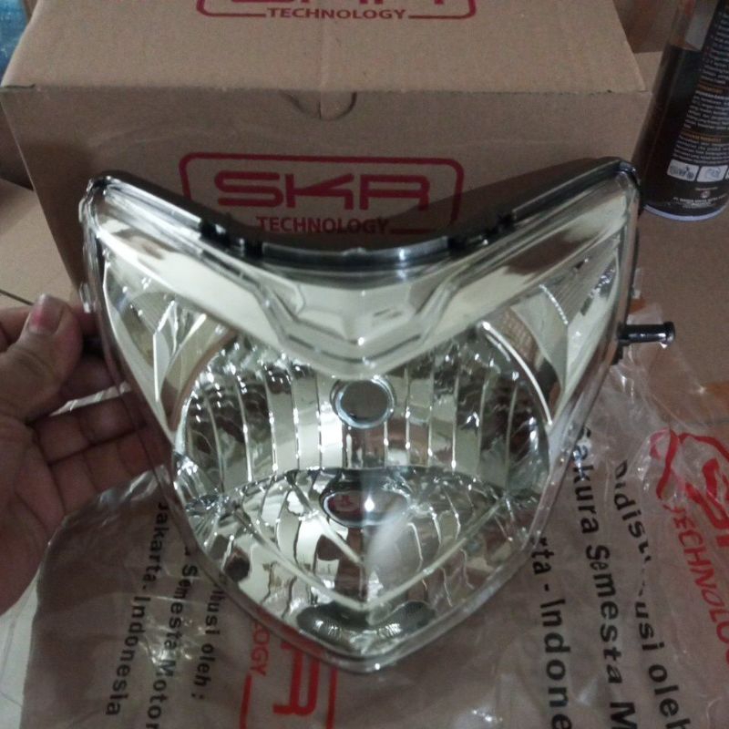 Reflektor lampu depan plus kaca Yamaha Jupiter MX New 135 cc 5 speed