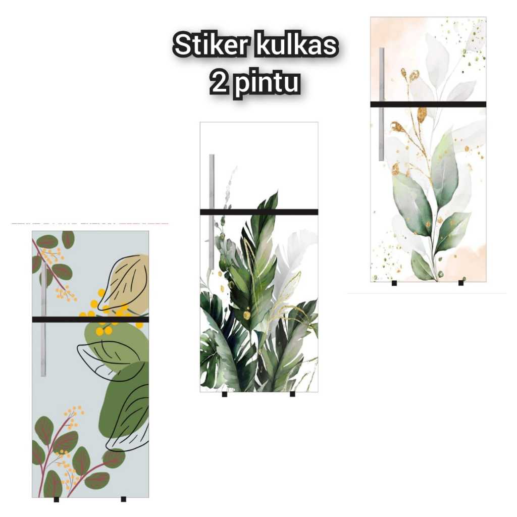STIKER KULKAS DUA PINTU