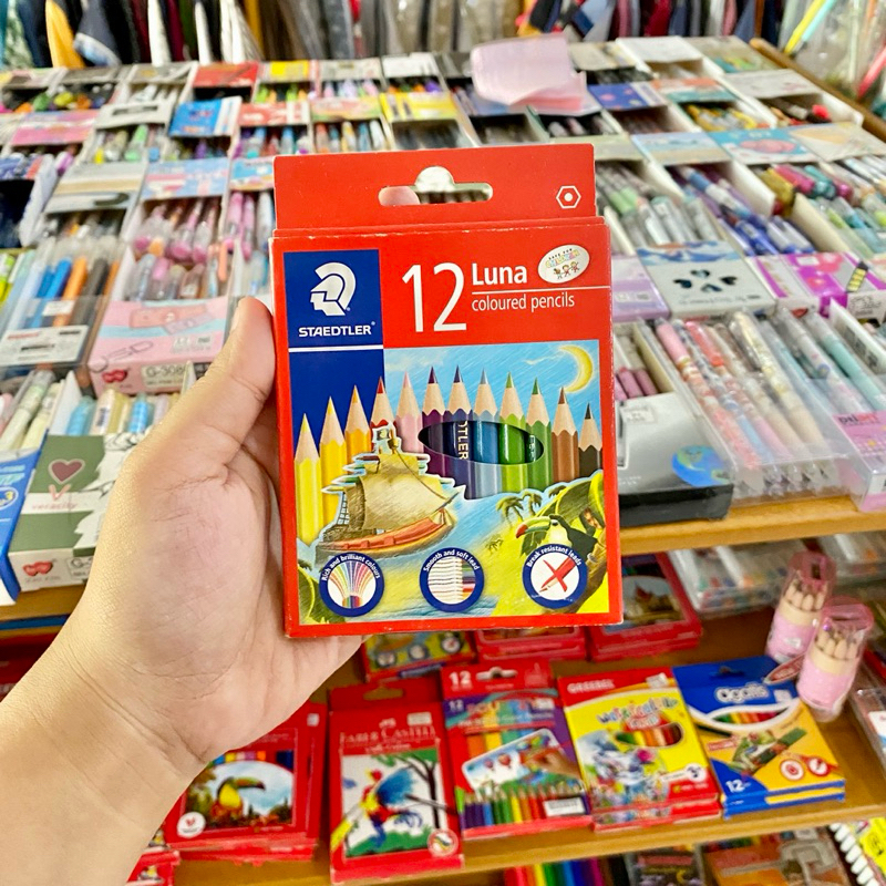 

PENSIL WARNA STAEDTLER COLOR PENCIL LUNA 12 PENDEK