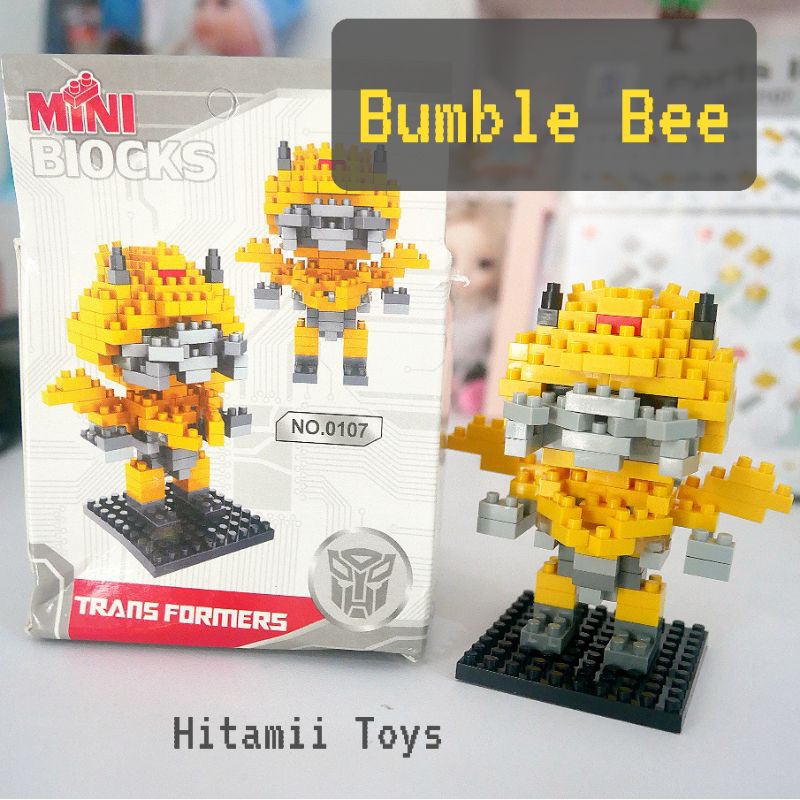 [Hitamii Toys] Bricks Limited Edition Micro Block Spongebob- Bumblebee - Optimus Prime - Mainan Eduk