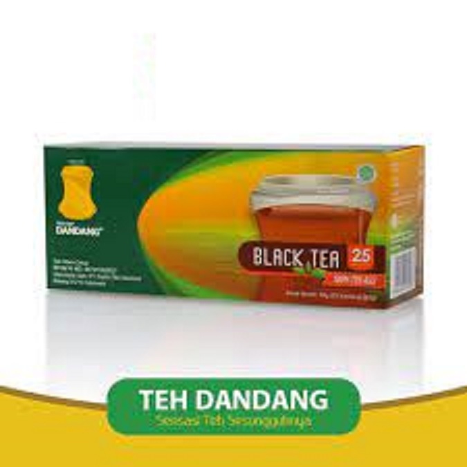 

teh dandang black tea 25's teh Celup terbuat dari teh hitam pilihan sehingga terjaga mutunya.