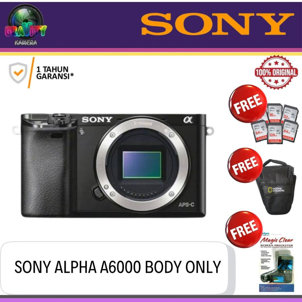 SONY ALPHA A6000 BODY ONLY / SONY A6000 BODY ONLY