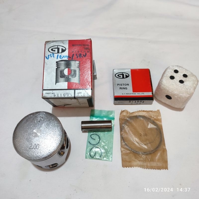 Seher piston set yamaha Dt100 DT 100 os oversize 200 non original GT