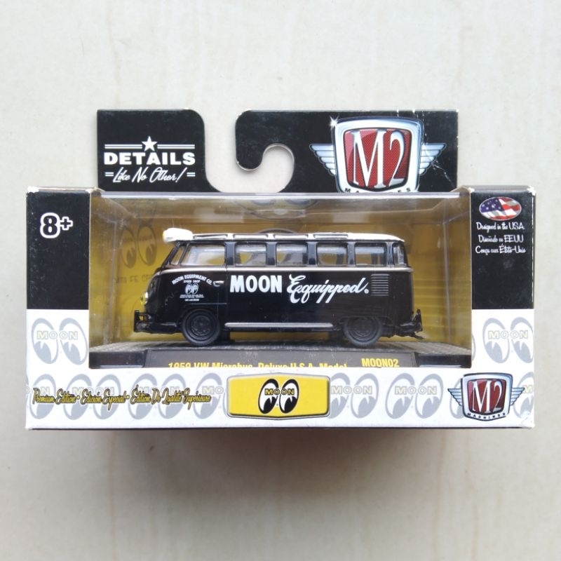 M2 Machines 1959 VW Volkswagen Microbus Deluxe USA Mooneyes