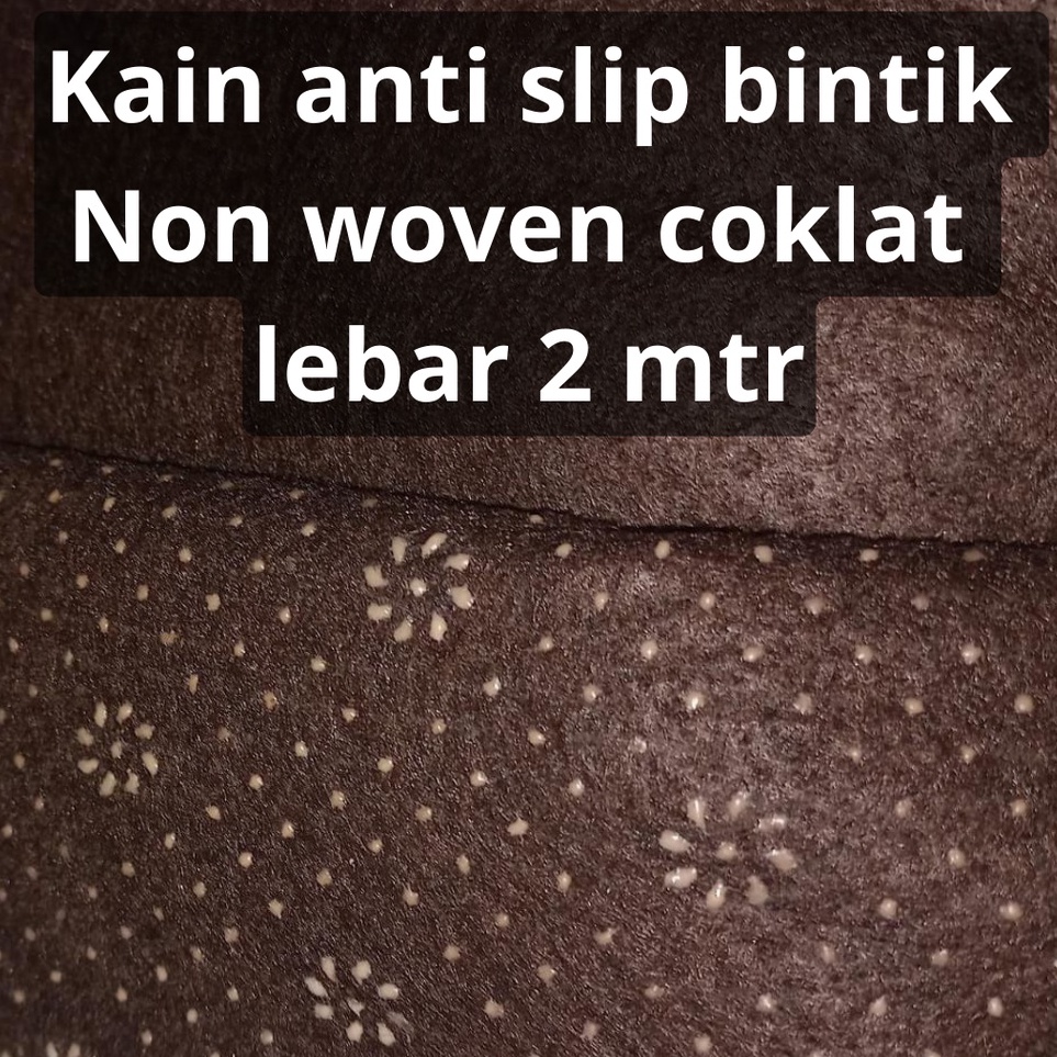Kirim sekarang Kain Bintik Anti Slip Satin Polos Alas Karpet bahan bintik timbul