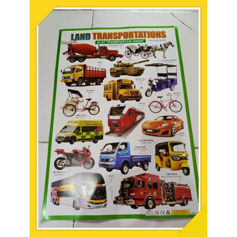 Poster Alat Transportasi Darat