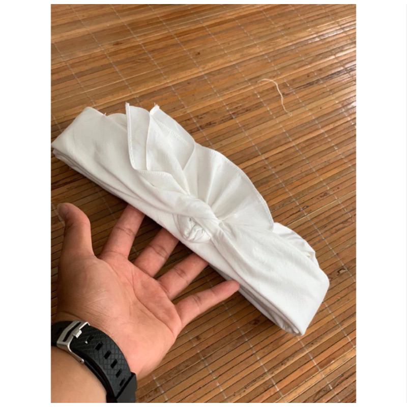 udeng putih jadi / setengah jadi / lembaran