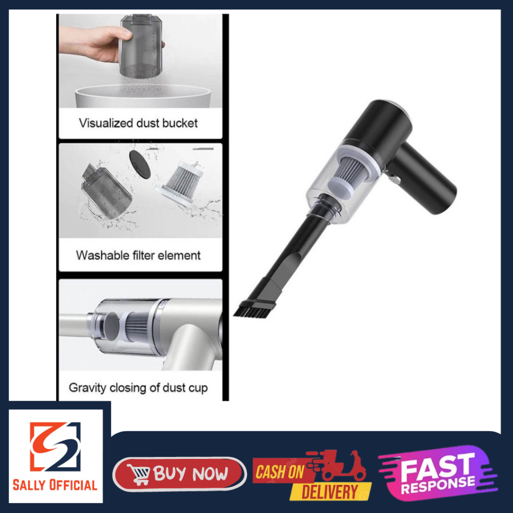 Vacuum Cleaner Penghisap Debu Mobil Wireless Portable Mini - Vakuum Penghisap Debu Ruangan