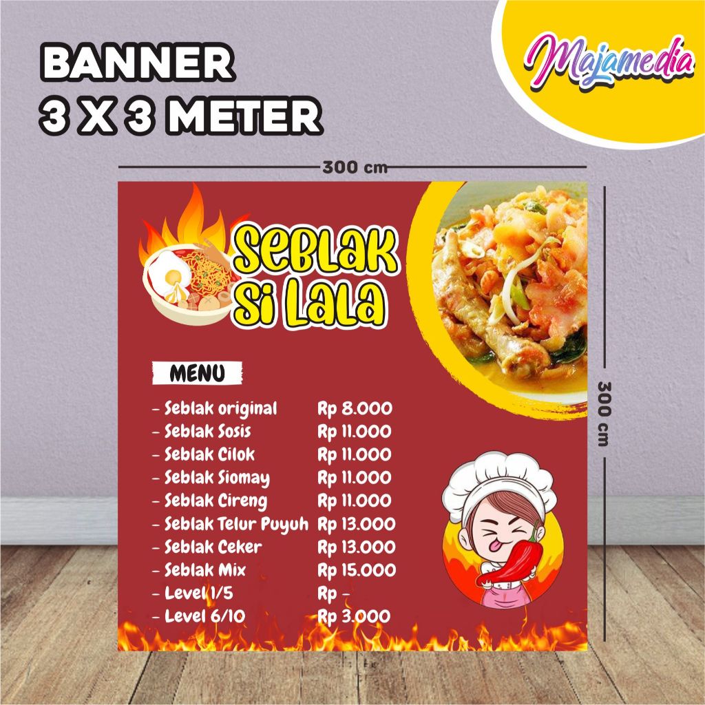 BANNER SPANDUK 3 X 3 METER