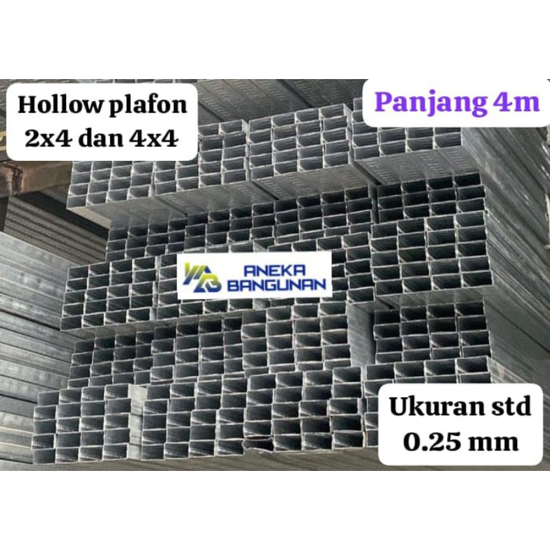 Hollow Plafon / Hollo Gypsum bahan Zincalum Galvalum (STD)