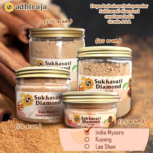 Serbuk Dupa Bubuk Cendana/Sandalwood India Sukhavati Diamond