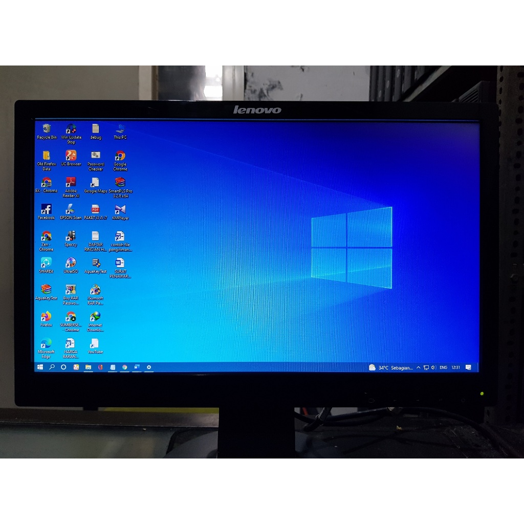 MONITOR PC LENOVO 19" WIDESCREEN, LCD KOMPUTER 19" WIDESCREEN