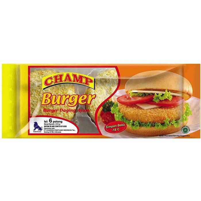 

champ crispy burger 315gr