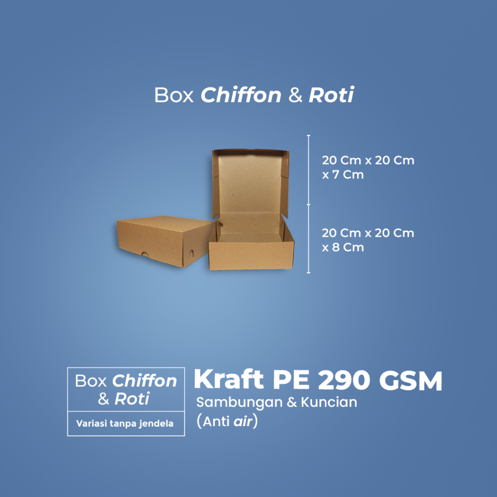

DUS BOX CHIFFON / BOX ROTI / KEMASAN BOX KRAFT