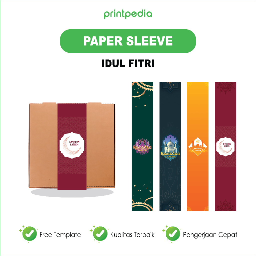 

Label Paper Belt / Sleeve / Sabuk Segel Box Ramadhan Idul Fitri