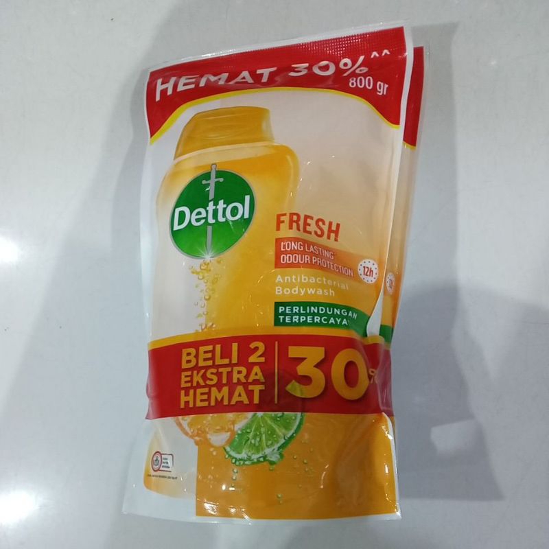 Dettol Sabun Cair 800 g @2 pcs Fresh Refil