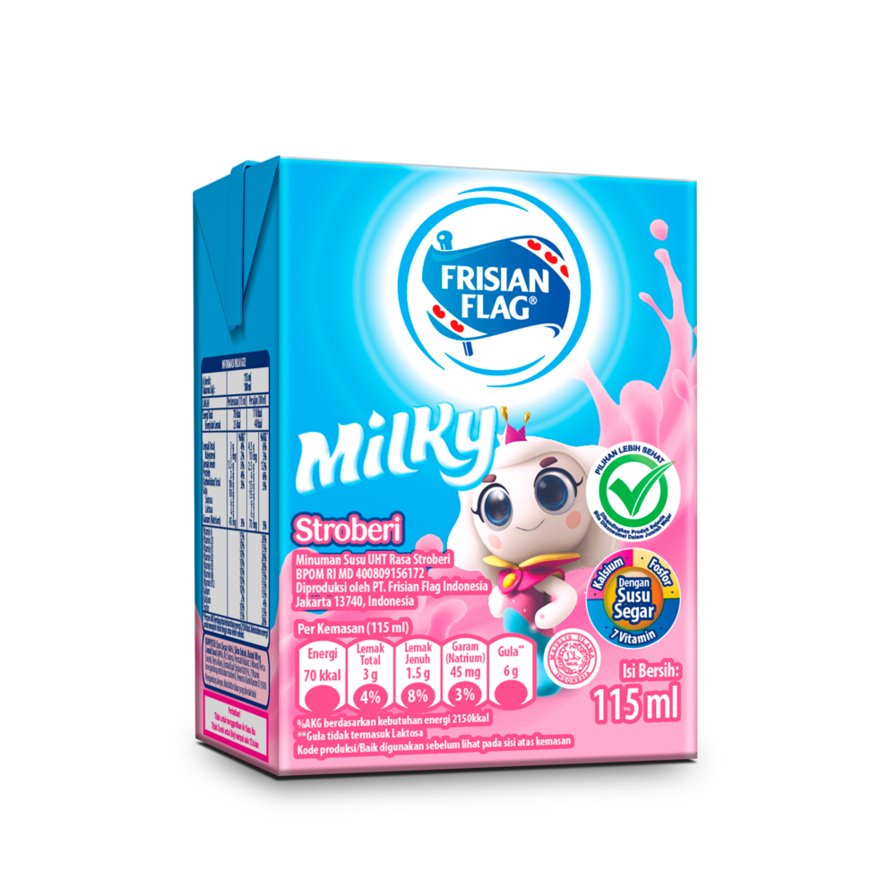 

Frisian Flag Milky Susu UHT Strawberry 115ml