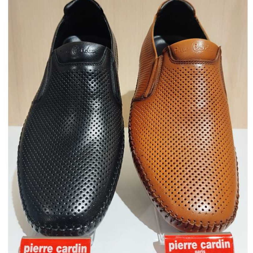 Pierre Cardin 1605 Sepatu Pria Warna Black dan Tan