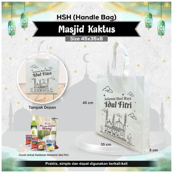 

Tas Spunbond Lebaran Idul Fitri | Goodie Bag Idul Fitri | Tas Hari Raya Idul Fitri Lebaran | Masjid Kaktus 45x35x8
