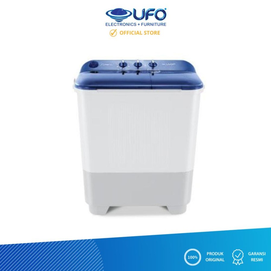 Sharp Mesin Cuci 2 tabung ES-T75NT-PK/BL 7kg - Pink