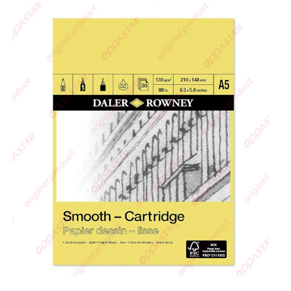 

Buku Sketsa Daler Rowney Smooth Cartridge A5 403010500 - PAD