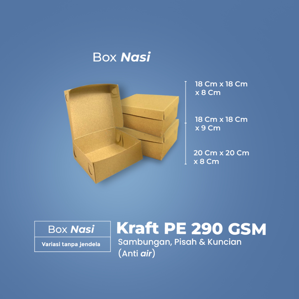 

DUS BOX NASI / KEMASAN BOX KRAFT