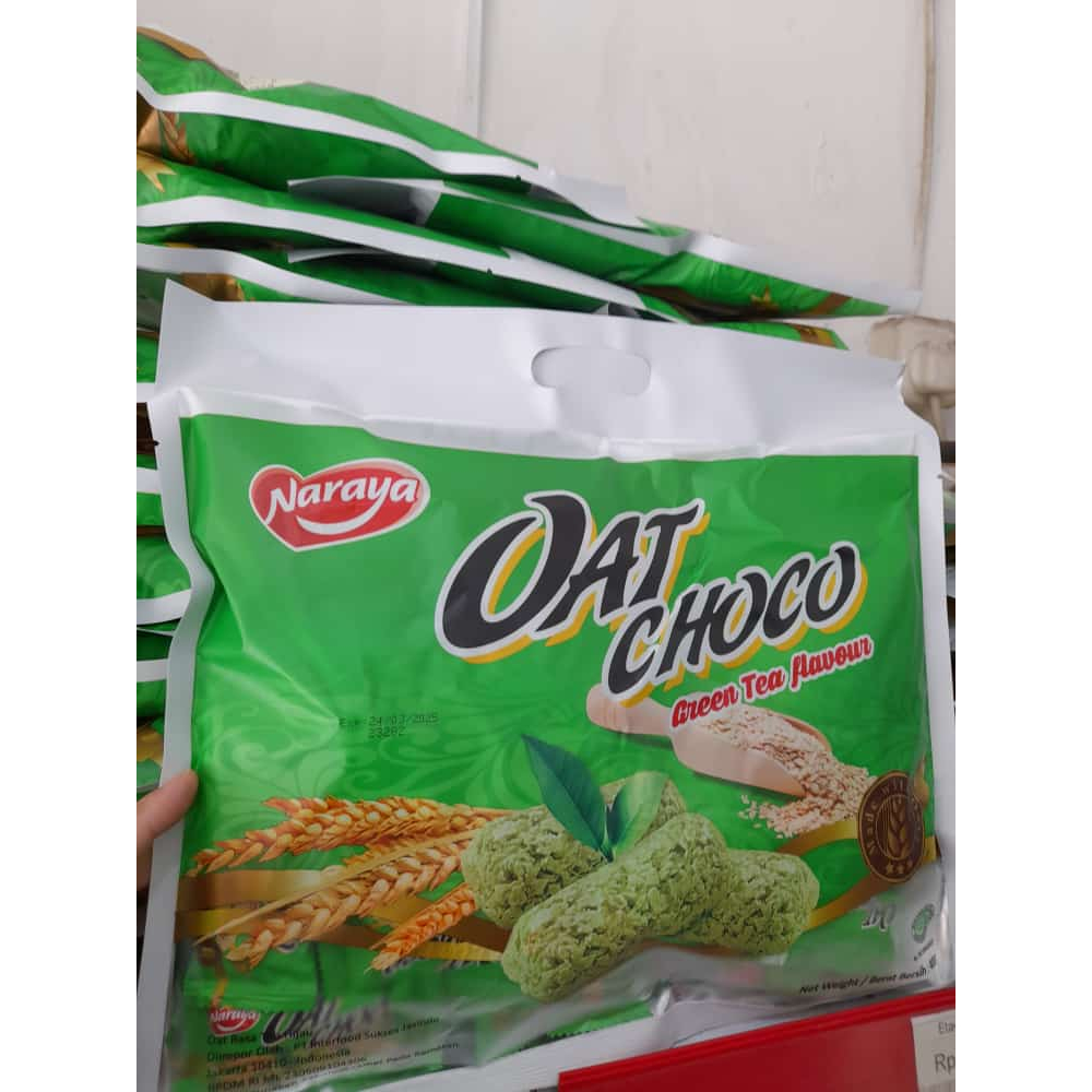 

Naraya Oat Choco Sereal Gandum 400gr isi 40 pcs Original grean tea 400gram hijau