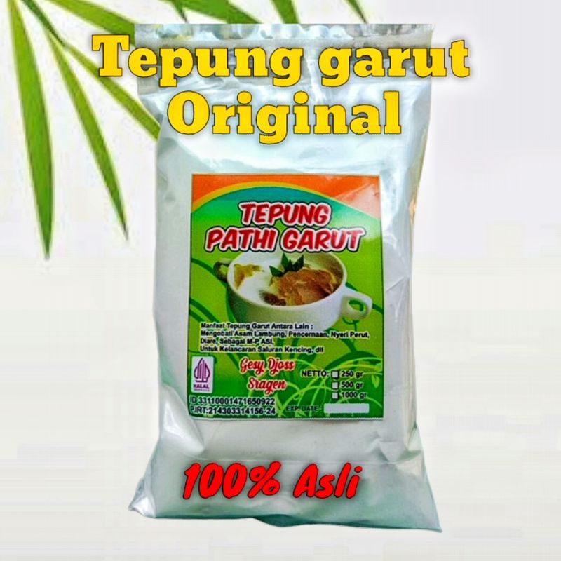 

Tepung garut original kualitas premium / Pati garut / Pati asam lambung / Tepung angkrik 100% ASLI 250 gram