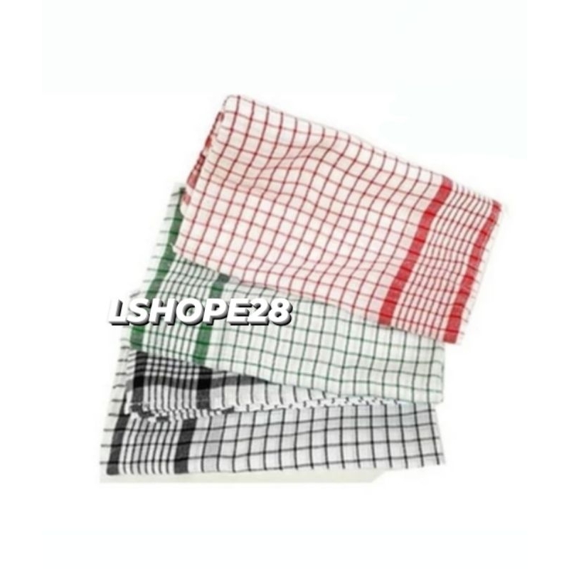 HARGA PER LUSIN Serbet kain jumbo / serbet kain garis garis / serbet dapur / lap dapur serbaguna / s