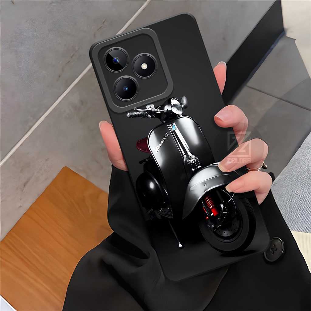 Case Hp REALME C51/C51S Terbaru - Fashion Case Vespa - Softcase REALME C51/C51S - Casing REALME C51/