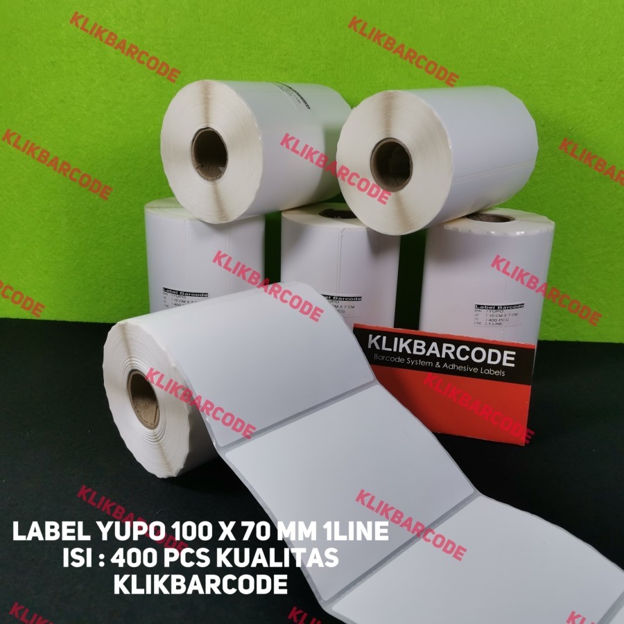 

Barcode Label Yupo 100x70mm 1Line 400pcs Core 1" Gap 3mm