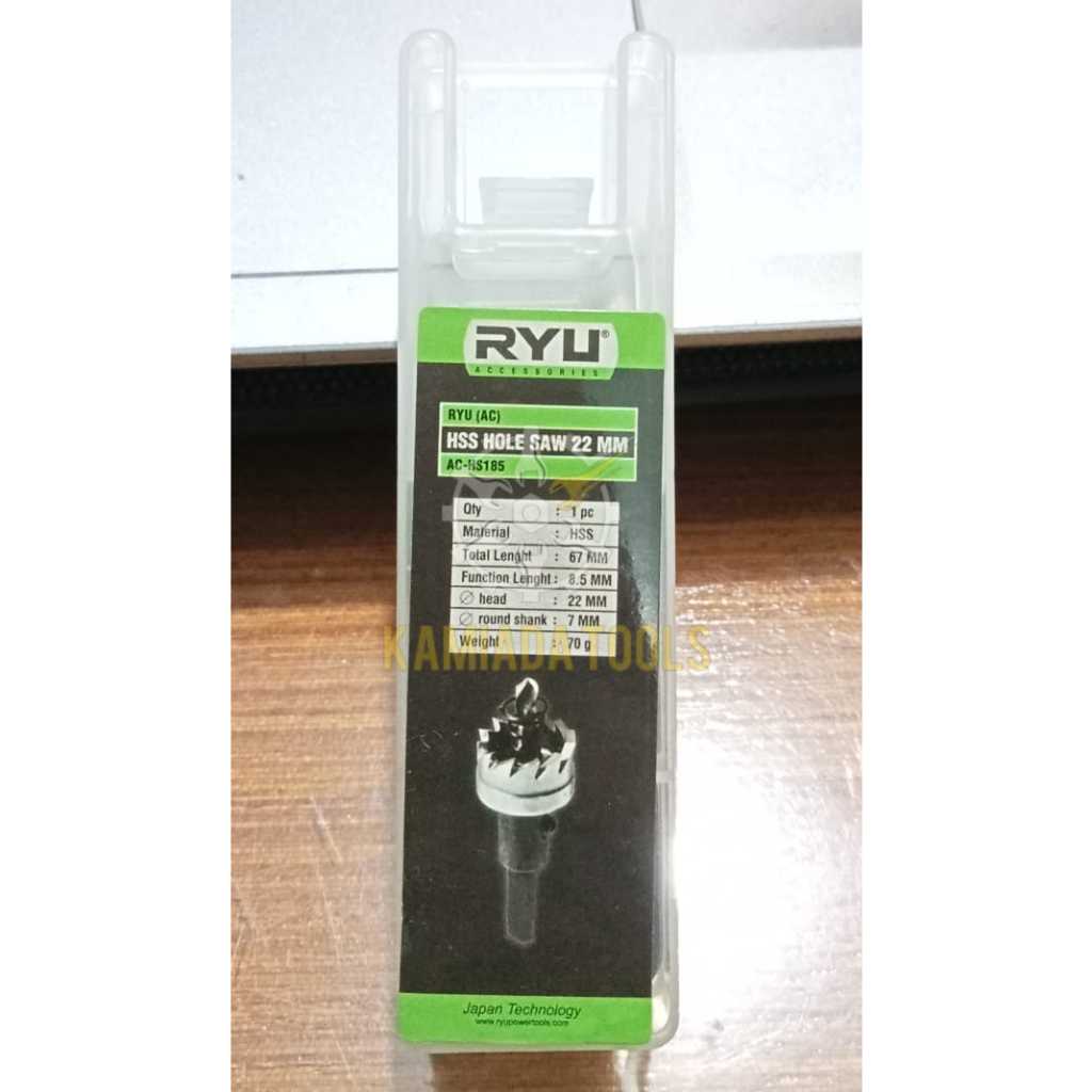 Olso/Hole Saw RYU 22mm/Mata Bor Pelubang 22mm/Hole Saw 22mm