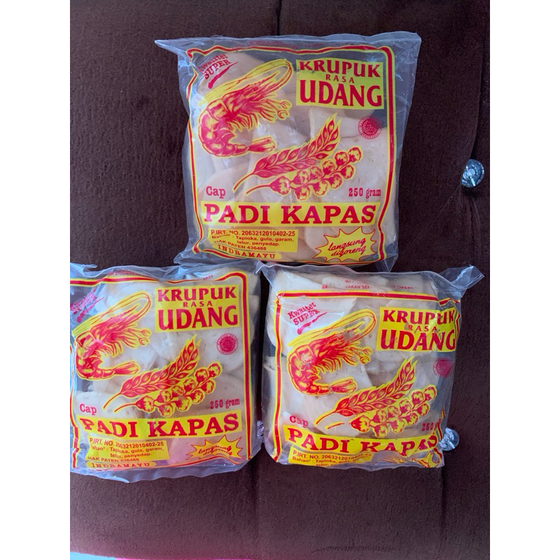 

Kerupuk Udang Padi Kapas 250gr