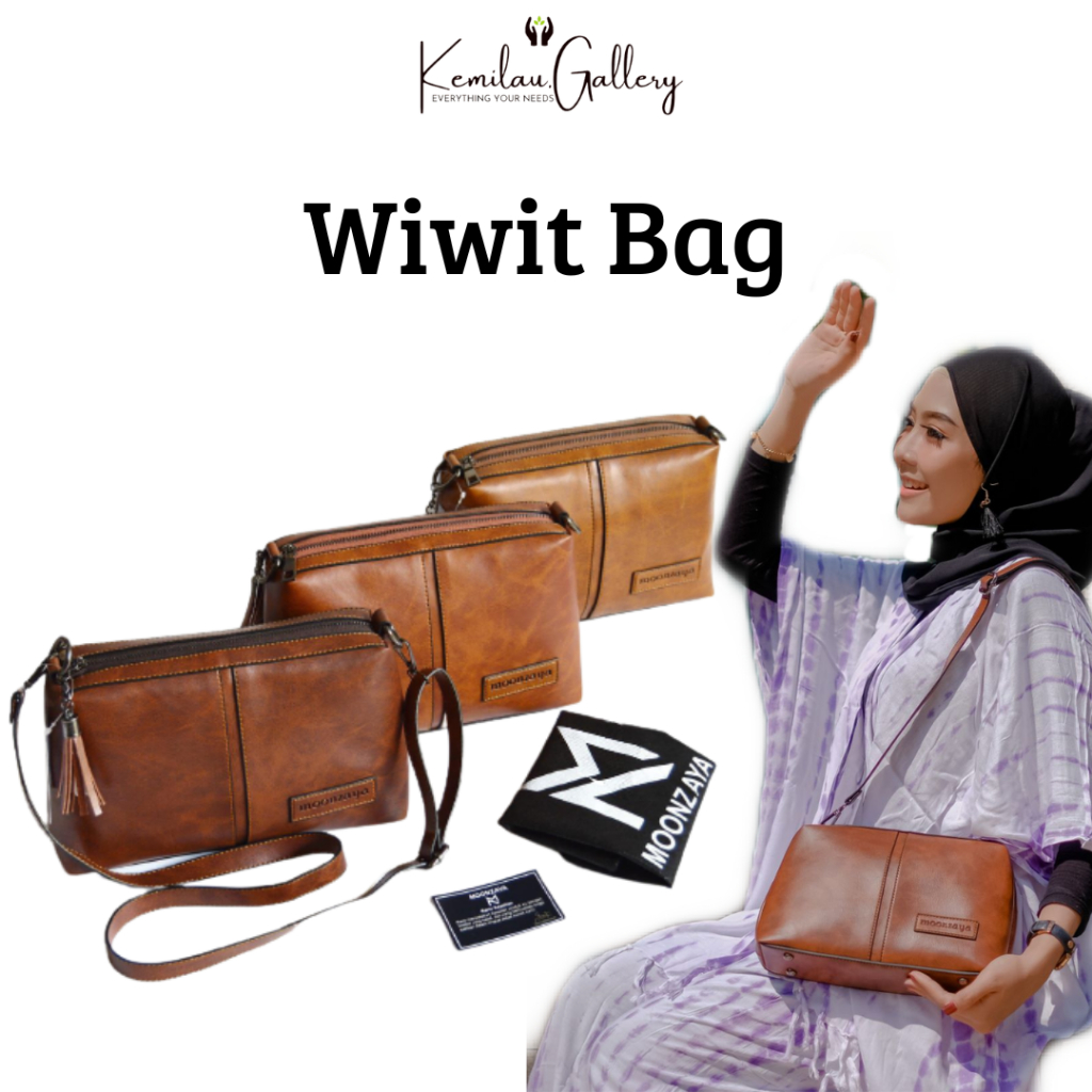 [READY Siap Kirim] WIWIT BAG by MOONZAYA TAS SLEMPANG BAHU WANITA / TAS LOKAL WANITA ori Moonzaya