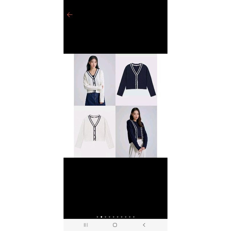 Spao Cable Knitted Cardigan