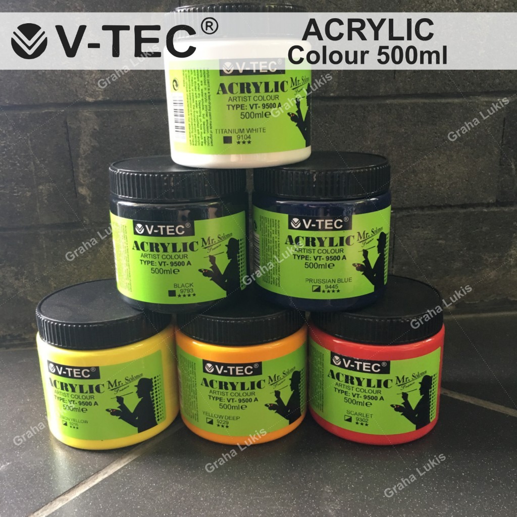 

V-TEC Artist Acrylic Paint 500ml / Cat Acrylic V-TEC 500ml