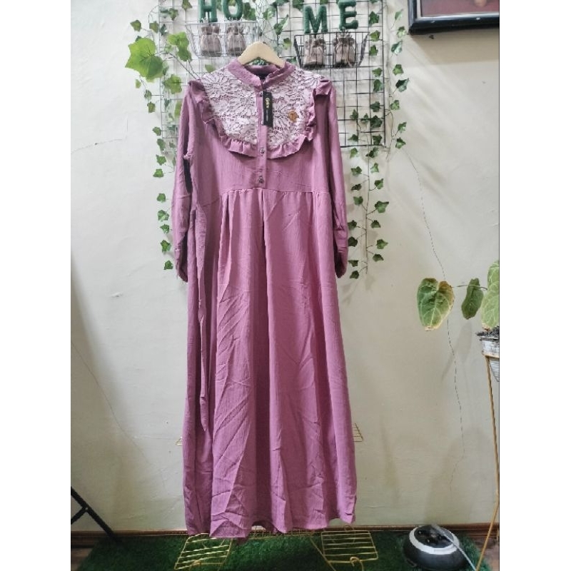 Gamis Geka Collection Cringkel Kombi Brukat