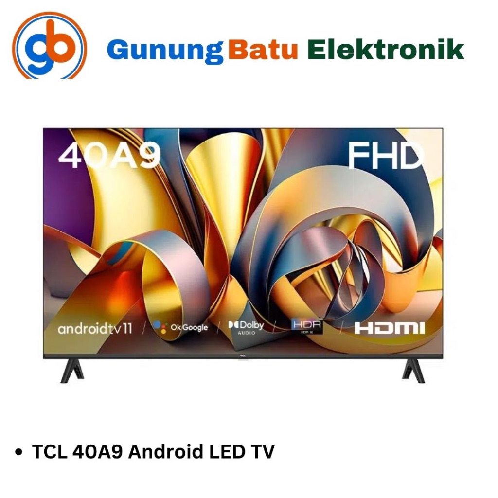 TCL LED Android TV 40A9 HDR 10 Smart TV 40 inch FHD Dolby Audio