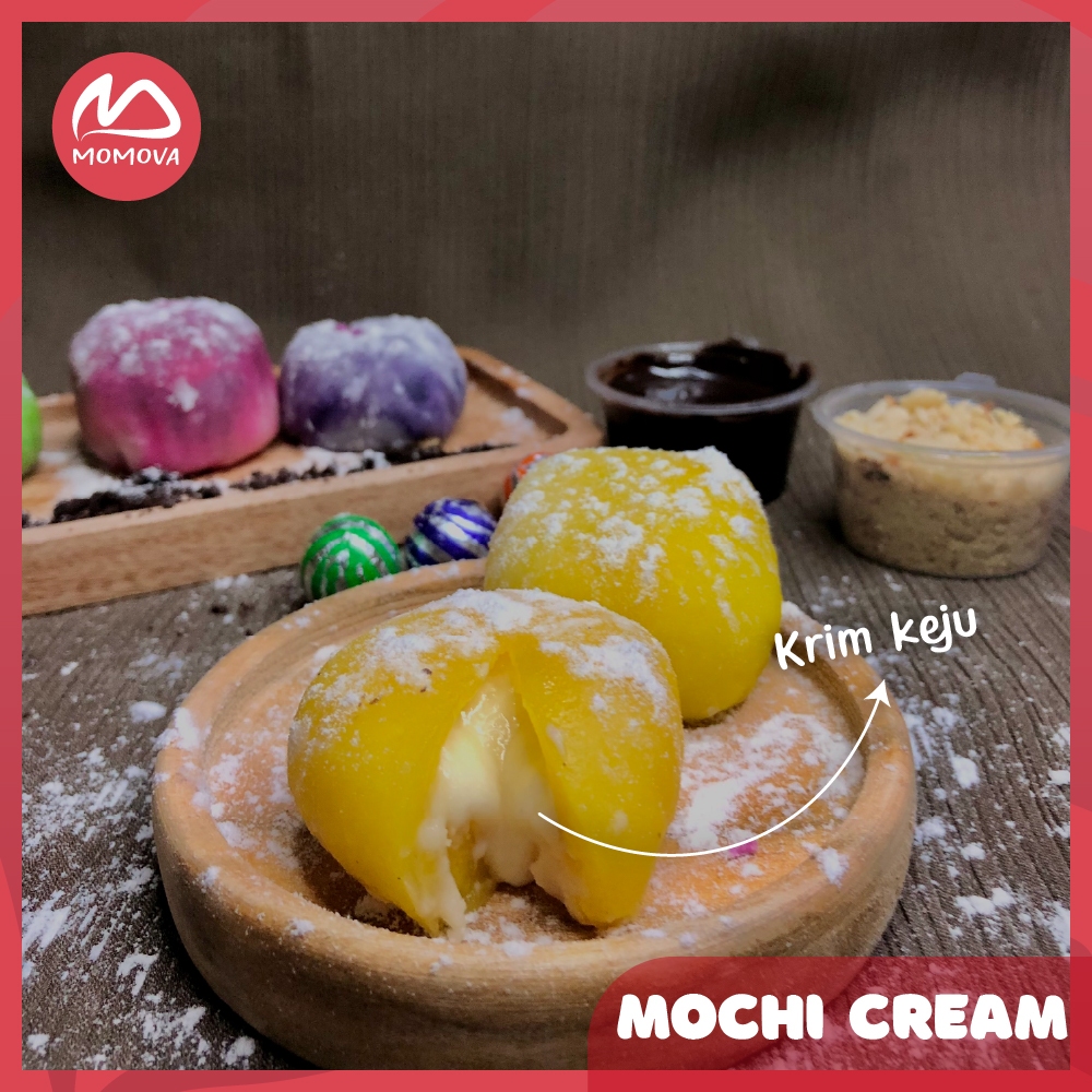 

Mochi Cream Daifuku isi 4 Mochi Isian Krim Keju