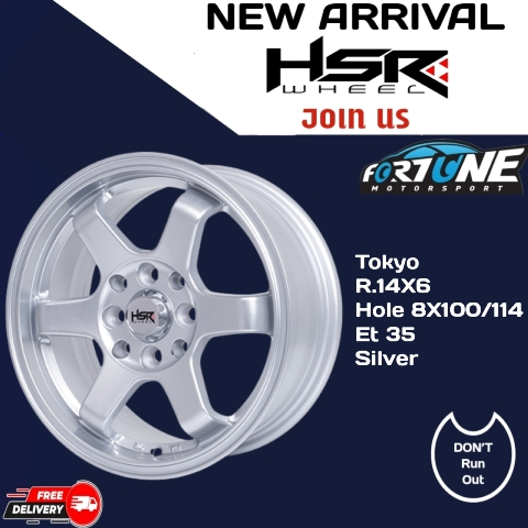 Velg Ring 14 HSR Tokyo Lebar 6