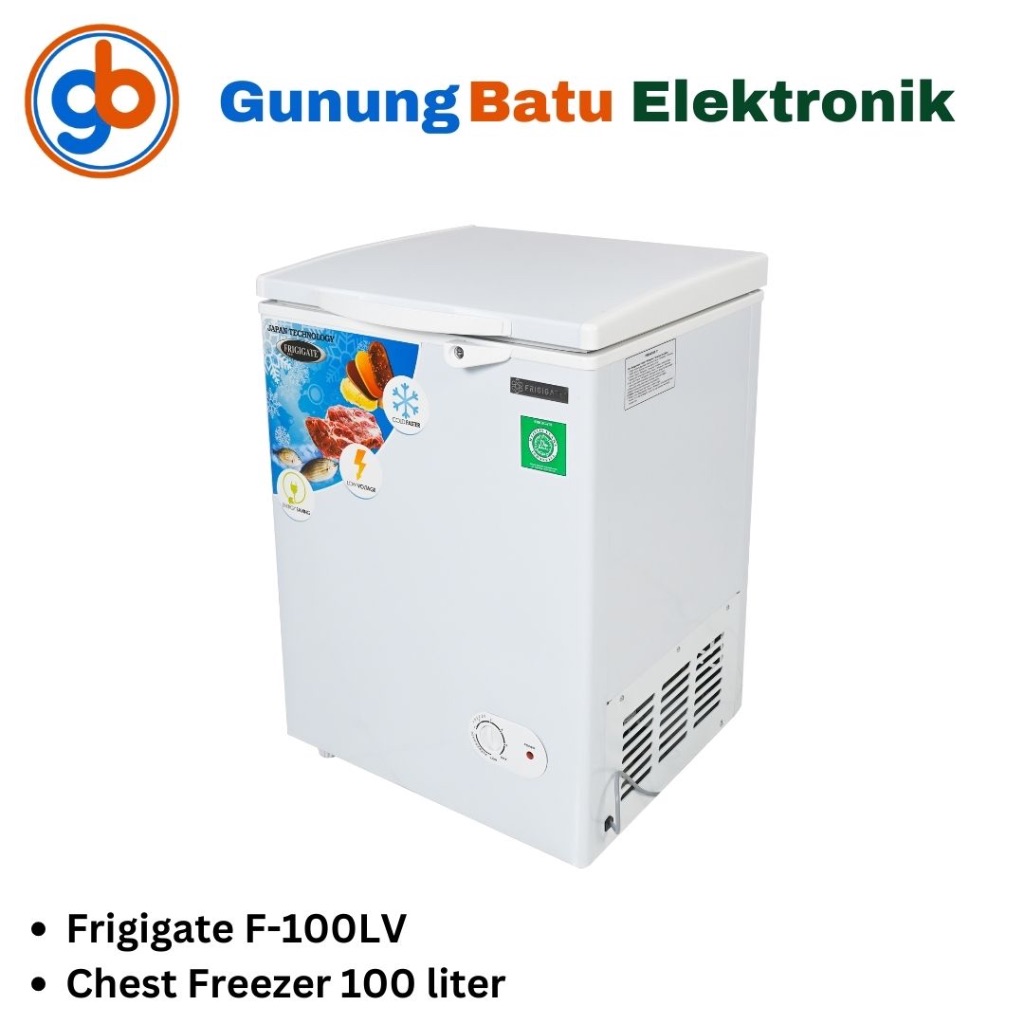 Frigigate Freezer Box 100 liter F-100LV  Garansi Resmi Frizer Box Murah F100