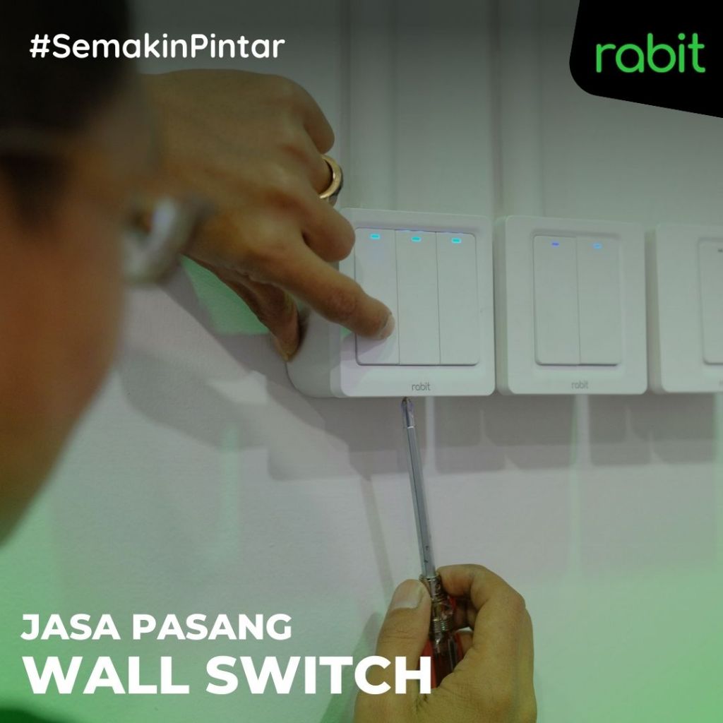 Jasa Pasang Saklar Rumah RABIT Smart Home Wall Switch