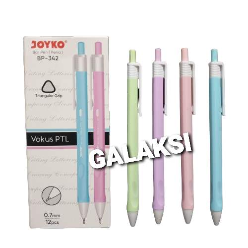 

[LUSIN/12 PCS] PULPEN PENA JOYKO BP-342 VOKUS PASTEL 0.7 mm