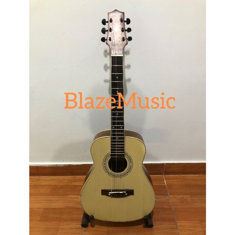 Gitar akustik 3/4 / gitar travel GRAZIA JN 07 R
